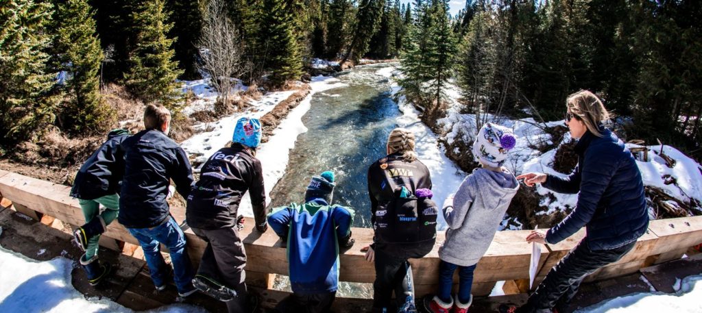 kids on bridge