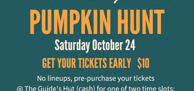 Annual Pumpkin Hunt on Saturday October 24 pumpkin hunt